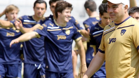 'Memo' Vázquez se mostró confiado en la práctica de ayer.
