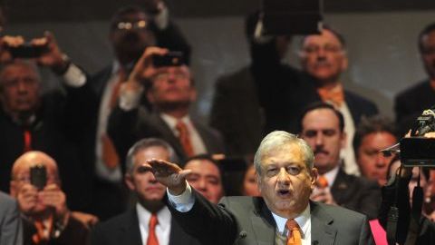 López Obrador fue el primero en aceptar su candidatura a la presidencia para las elecciones del próximo 1ro. de julio.