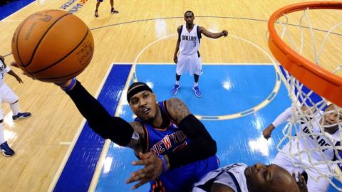 Carmelo Anthony se recupera tras seis juegos corridos perdidos.