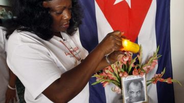 Berta Soler, líder de las Damas de Blanco, en La Habana.