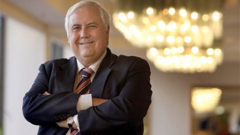 Clive Palmer, magnate australiano del carbón, quien lanzó las acusaciones contra la CIA, el Partido Verde y Greenpeace.