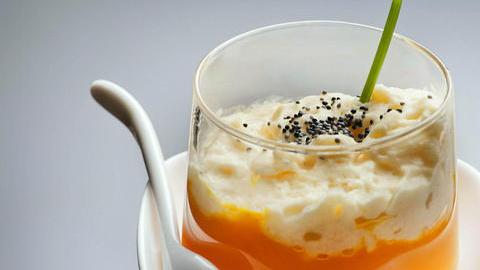 Postre preparado por Nadia Harón.