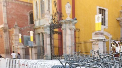 Preparativos para la visita del Papa a Guanajuato.