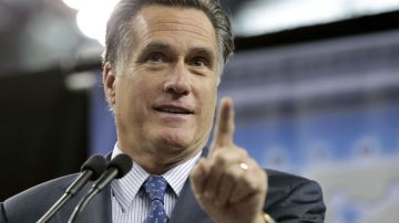 El precandidato presidencial republicano, Mitt Romney.