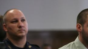 Joseph Pabón  comparece en la Corte Criminal de Manhattan el 24 de agosto del 2009, acusado de dar muerte a  Eridania Rodríguez.