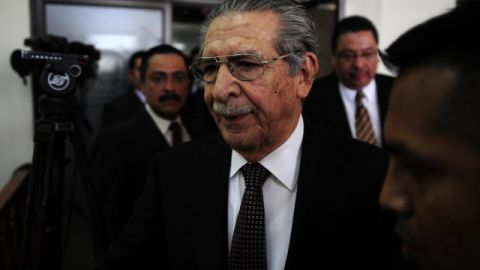 El general retirado golpista José Efraín Ríos Montt enfrenta cargos por presunto genocidio y delitos de lesa humanidad.