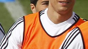 Cristiano Ronaldo y Pepe, en la práctica del Real Madrid.