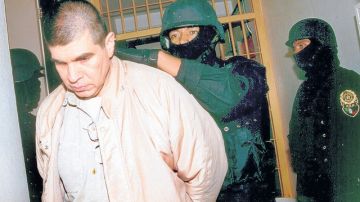 Benjamín Arellano Félix cuando fue trasladado a una cárcel mexicana en el 2005.