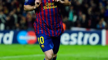 Con sus dos  de ayer,  Messi empató al brasileño-italiano Jose Alfatini co- mo los jugadores con más goles (14) en la historia de  la Champions.