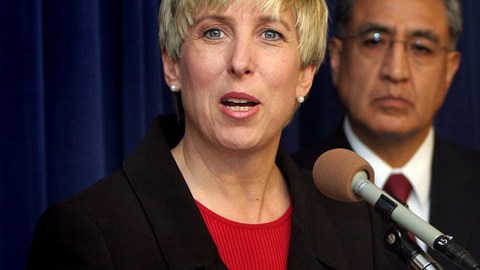 La controladora de la ciudad Wendy Greuel.