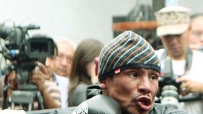 Juan Manuel Márquez ofreció ayer  una entrenamiento público en la Ciudad de México con miras a su pelea del próximo sábado.