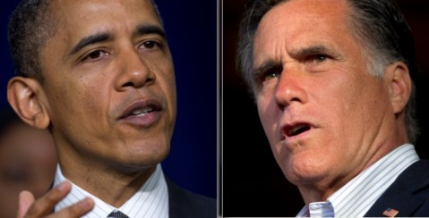 El virtual candidato republicano Mitt Romney (der.) y el presidente Barack Obama han incrementado sus ataques con miras a las elecciones de noviembre.