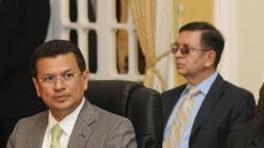 Los presidentes Funes, Lobo y Ortega reunidos en San Salvador, dicen que no hay injerencia externa en sus decisiones sobre   seguridad.