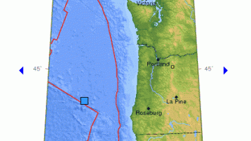 Localización del sismo, realizada por el Instituto Geológico de EEUU (USGS)