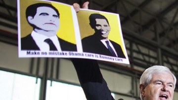 Newt Gingrich se encuentra en Dover, Delaware haciendo campaña.