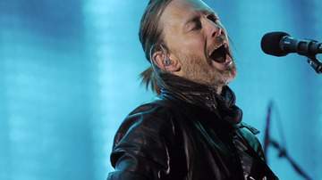 Thom Yorke, líder de Radiohead, durante su actuación en Coachella el sábado noche.