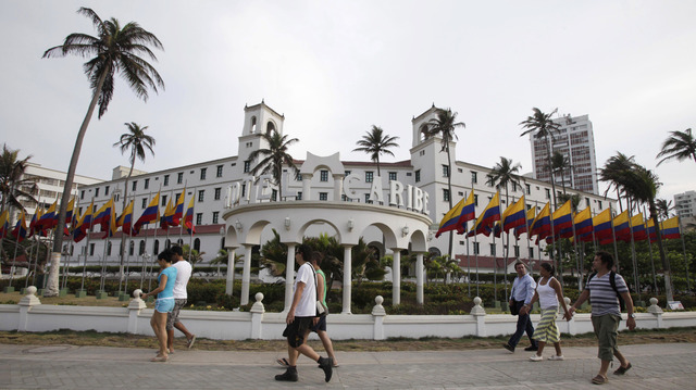 Vista del hotel Caribe, en Colombia, donde se produjo el incidente que tiene en la mira al servicio secreto de Estados Unidos.