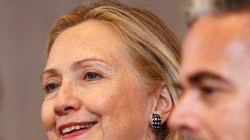 La secretaria de estado norteamericana ayer en reunión con el ministro del exterior brasileño.