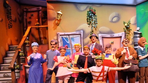 El elenco del musical que inicia su gira por Estados Unidos.