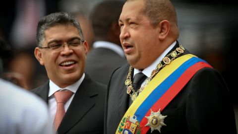 El presidente de Venezuela Hugo Chávez.