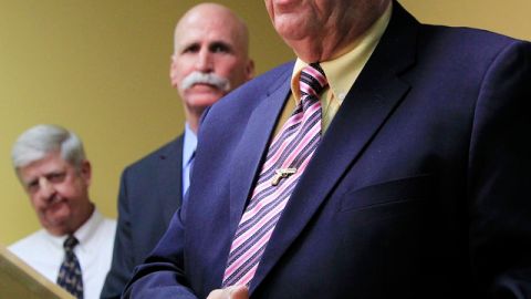 El alguacil de Arizona, del condado de Maricopa, Joe Arpaio, cuando respondía preguntas en una conferencia de prensa.