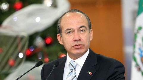 El presidente de México Felipe Calderón.