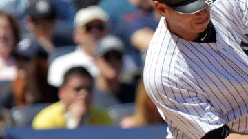 Alex Rodríguez, mientras bateaba ayer de incogible. El antesalista de los Yankees destronó a Willie Mays del octavo lugar de carreras empujadas en las mayores.