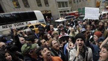Las protestas se han registrado desde esta mañana y han tenido como escenario diferentes puntos de la ciudad.