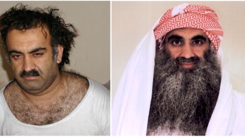 Jalid Sheij Mohamed, supuesto cerebro tras los ataques de 9/11, después de su captura en Pakistán.