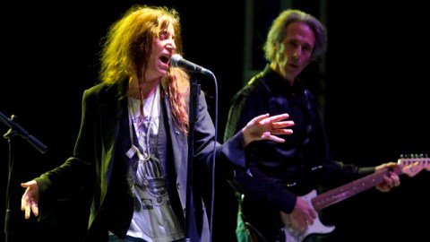 Patti Smith durante su actuación del sábado en el DF.