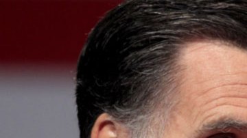 Romney estuvo de campaña en Michigan.