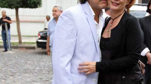 El actor Luis Felipe Tovar y Patricia Bernal, madre de Gael García.