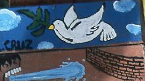 Desde el 12 de mayo, la gente podrá escribir sus mensajes sobre derechos humanos e inmigración en el muro de la plaza memorial de Hostos Community College.