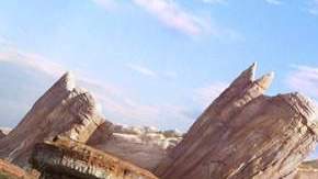 Foto montaje donde se puede apreciar la atracción  Radiator Springs Racers en Cars Land, que abrirá sus puertas el próximo 15 de junio.