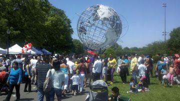 El parque de Flushing estuvo muy concurrido ayer por hispanos que acudieron a la celebración del Festival por el 5 de Mayo.