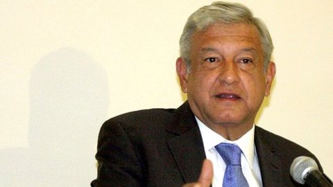 El candidato presidencial de la coalición Movimiento Progresista, Andrés Manuel López Obrador.
