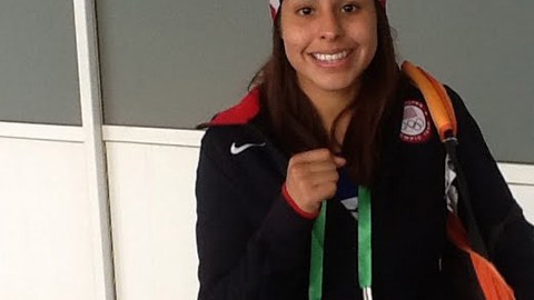 Marlen Esparza, en los campeonatos del mundo de boxeo femenil en China, donde obtuvo su boleto a los Juegos Olímpicos de Londres 2012.