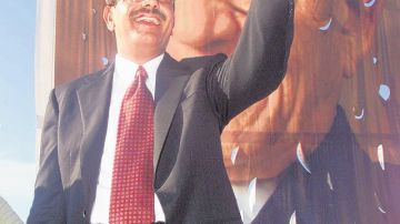 El candidato oficialista del PLD, Danilo Medina.
