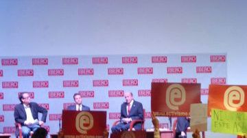 Ambiente aguerrido durante la visita de Enrique Peña Nieto a la Ibero.
