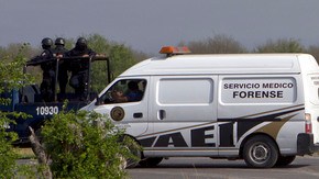 La marca del grupo  'Los Zetas' quedó estampada en una pared cercana a la masacre en Cadereyta Nuevo León.