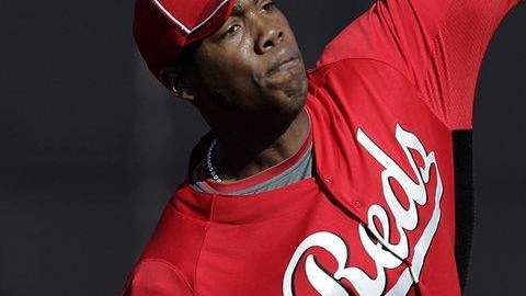 Aroldis Chapman, de los Reds de Cincinnati.