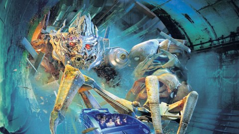 El viajero se sumerge en la acción de Transformers en la nueva atracción 'Transformers: The Ride-3D', que se inaugura hoy.