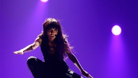 La sueca Loreen en el ensayo previo a la gala de la competencia.