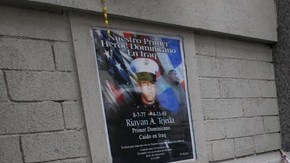 César lora, padre del sargento Riayan A. Tejeda,  soldado que perdió la vida en el campo de batalla de Irak.