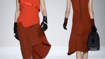 Un diseño de Narciso Rodríguez presentado en la Semana de la Moda en NY, en febrero de 2012