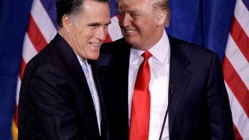 "Señor Trump, gracias por permitirnos venir a este hermoso hotel y estar con tantos amigos...", dijo Romney.