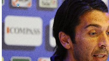 El portero de la selección italiana de fútbol, Gianluigi Buffon.