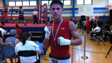 El houstoniano Eduardo García, joven campeón de Texas en Junior Olympics.