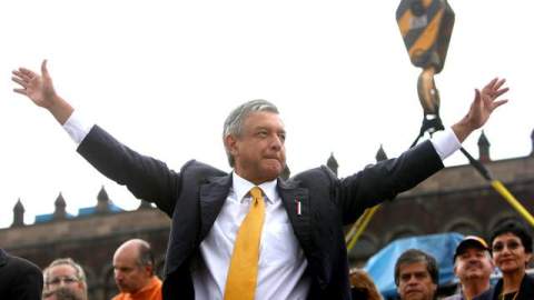 El candidato de la izquierda, quien intenta por segunda ocasión llegar a Los Pinos, ha visto un fuerte repunte en su campaña.