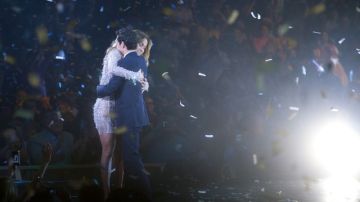 El abrazo de Jennifer López y Marc Anthony en Q’Viva.